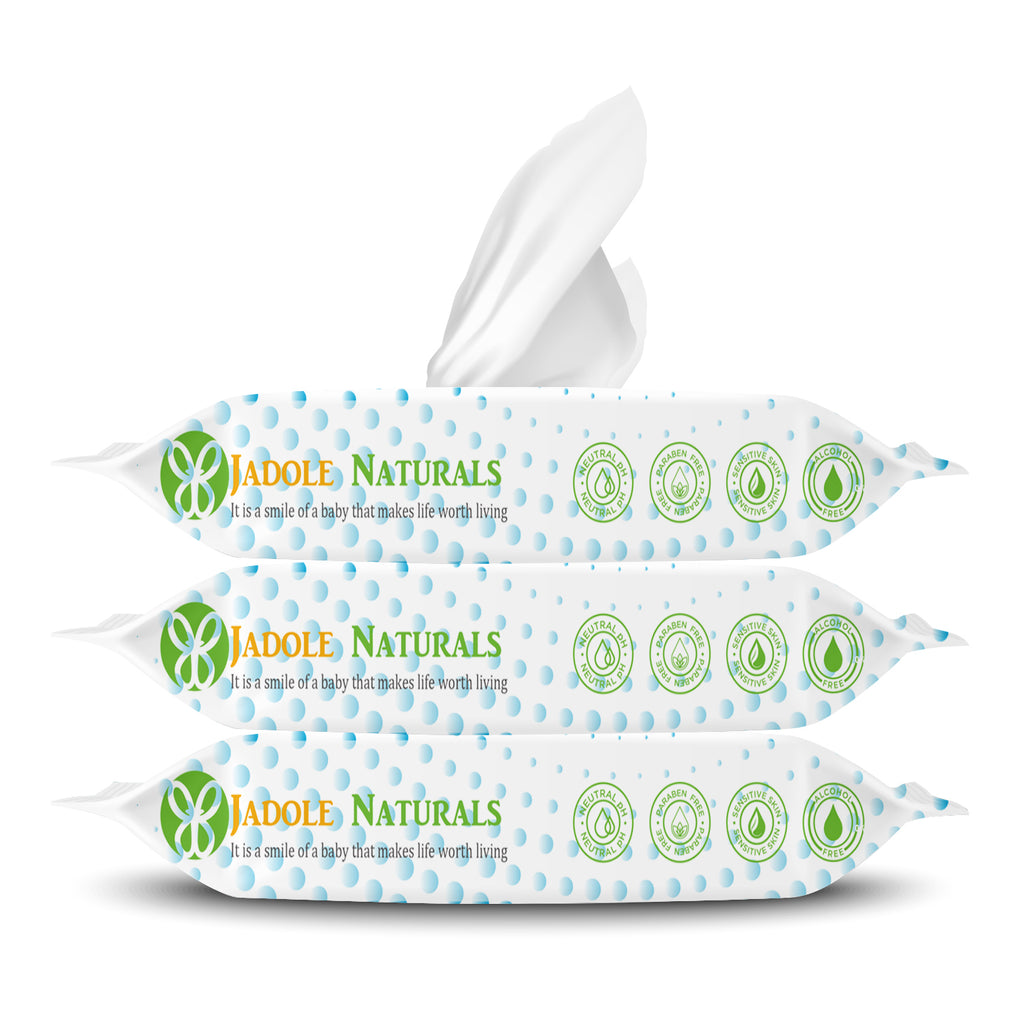 Baby Wipes Pack of 3, 180 count